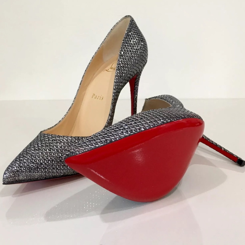Authentic Christian Louboutin Glitter Pigalle Pump - Picture 2 of 8